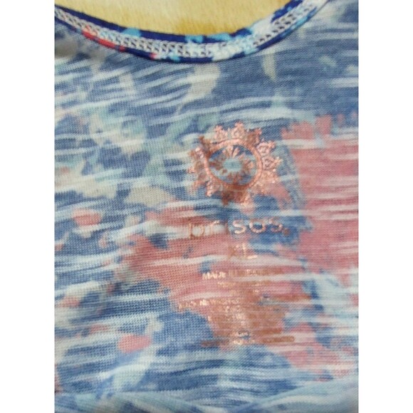 Brisos Tops Blouse Women XL, Polyester Spandex, Soft,coqueta, 20 Inch Of Armp To - Picture 2 of 8